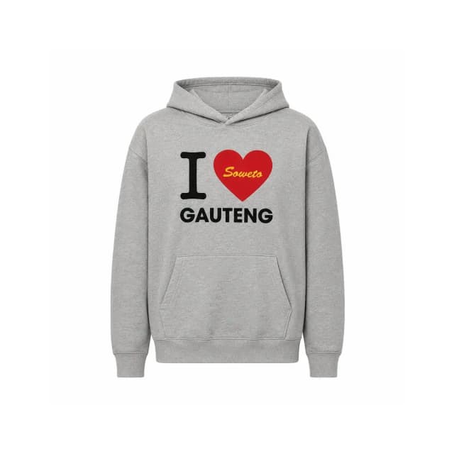 I Love Soweto Gauteng Hoody (Grey)