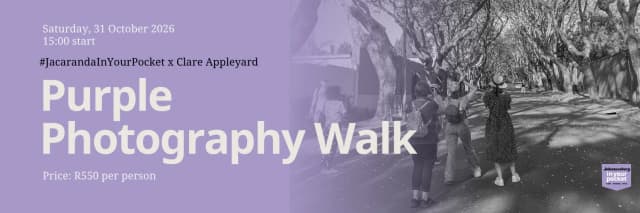 #JacarandaInYourPocket Purple Photography Walk